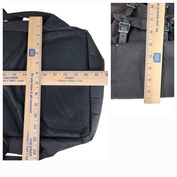 Herschel Backpack Retreat Large Little America Laptop Black Candystripe Red - Picture 5 of 12